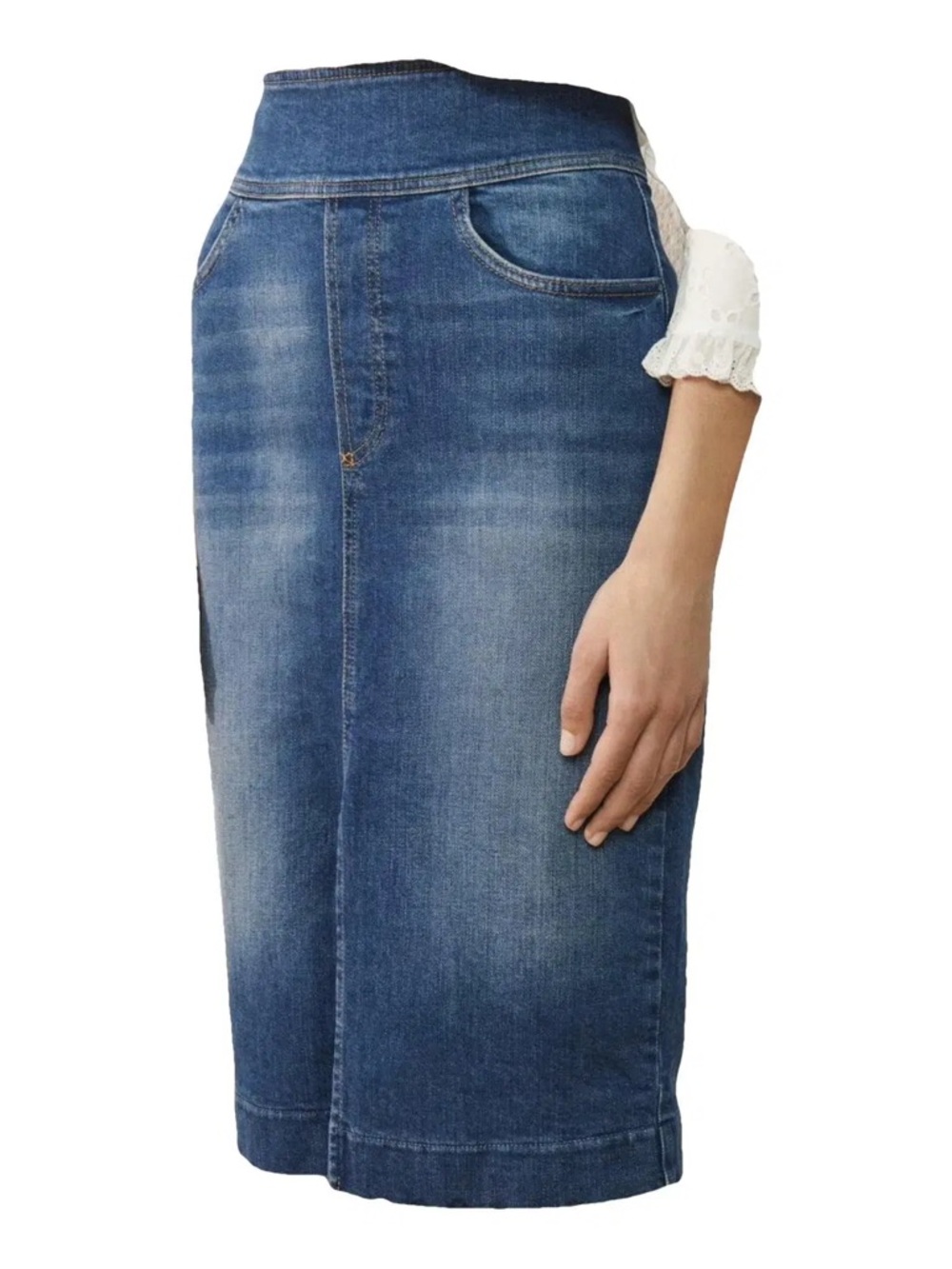 ba&sh‎ Blue Denim Midi Skirt staples